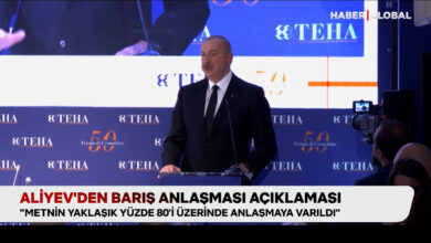 Aliyev'den barış anlaşması açıklaması