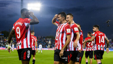 Beşiktaş ve Fenerbahçe'nin Avrupa Ligi'ndeki rakibi Athletic Bilbao, Leganes'i yendi