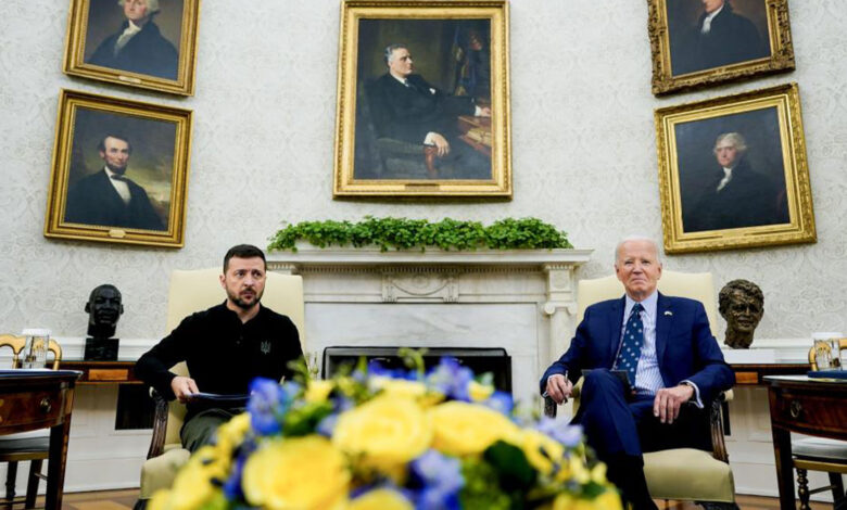 Biden ve Zelenskiy, Beyaz Saray'da görüştü