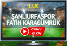 CANLI YAYIN | Şanlıurfaspor Fatih Karagümrük Maçı