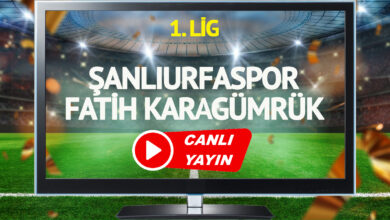 CANLI YAYIN | Şanlıurfaspor Fatih Karagümrük Maçı