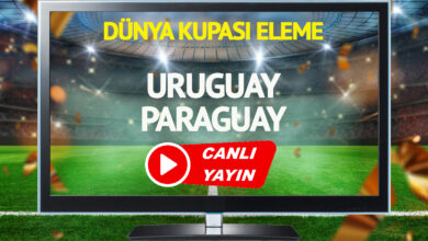 CANLI YAYIN | Uruguay Paraguay Maçı