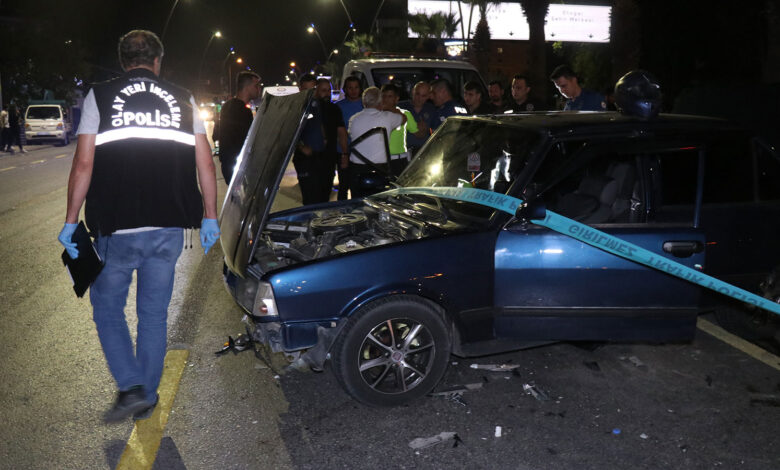 Denizli'de kaza yapan otomobile motosiklet çarptı: 1 can kaybı