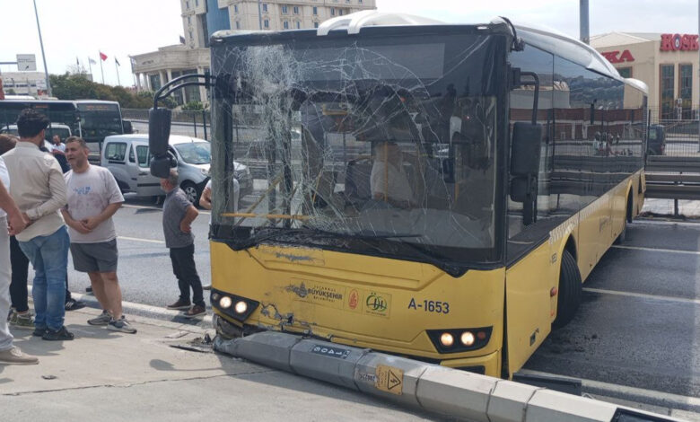 İETT otobüsü kaza yaptı! Edirne istikameti trafiğe kapandı