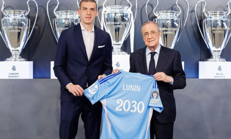 Real Madrid Andriy Lunin'in sözleşmesini 2030'a kadar uzattı