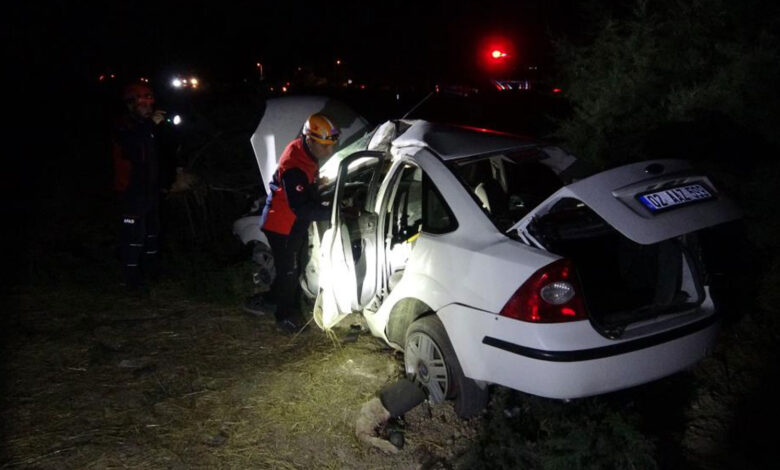 Adıyaman'da feci kaza! Otomobil şarampole yuvarlandı: 1 kişi hayatını kaybetti