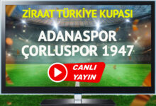 CANLI YAYIN | Adanaspor Çorluspor 1947 Maçı