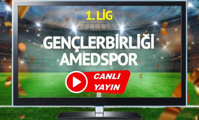 CANLI YAYIN | Gençlerbirliği Amedspor Maçı