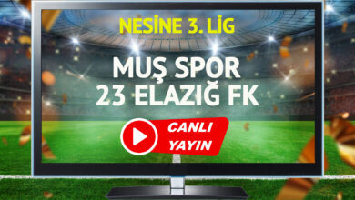 CANLI YAYIN | Muş Spor 23 Elazığ FK Maçı