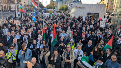 İsrail'in Gazze ve Lübnan'a saldırıları Stockholm'de  protesto edildi