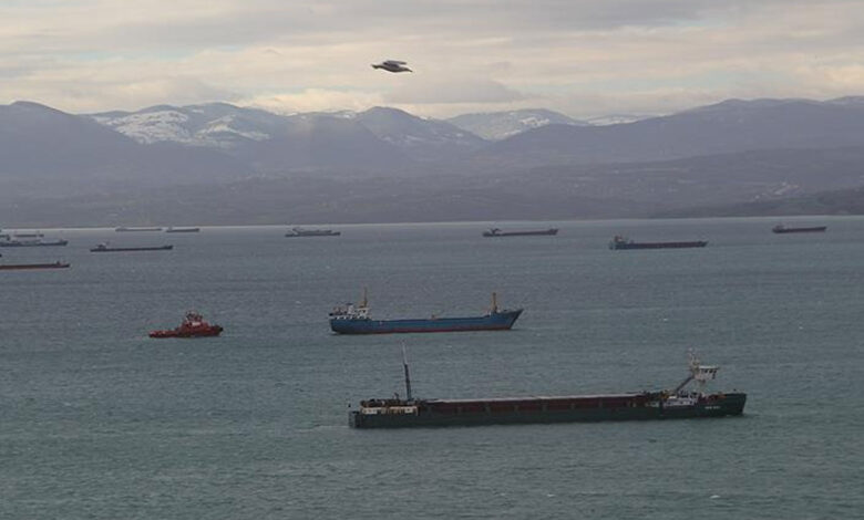 Karadeniz'de olumsuz hava koşulları yüzünden bazı gemiler Sinop Limanı'na demirledi