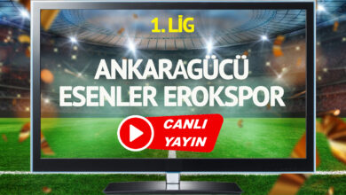 CANLI YAYIN | Ankaragücü Esenler Erokspor maçı