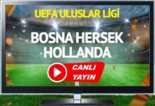 CANLI YAYIN | Bosna Hersek Hollanda maçı